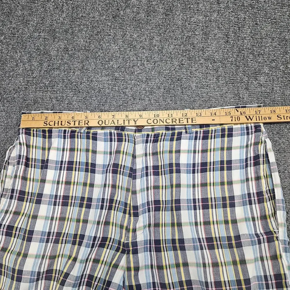J Crew 34 Plaid Cotton‎ Shorts Multicolor Madras Preppy Summer Classic